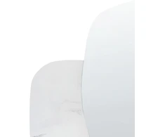 Beliani Sieninis veidrodis ARVERT 60 cm 80 cm, baltas marmuras