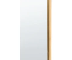 Beliani Sieninis veidrodis AZEVILLE 46 cm 122 cm metalinis auksinis