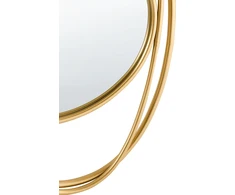 Beliani Sieninis veidrodis COURCY 50 cm x 54 cm, metalinis, auksinis