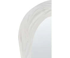 Beliani Sieninis veidrodis GUICLAN 61 cm 83 cm baltas