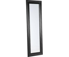 Beliani Sieninis veidrodis LUNEL 51 cm 141 cm Juodas
