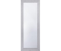 Beliani Sieninis veidrodis MERVENT 50 cm 130 cm baltas