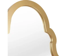 Beliani Pastatomas veidrodis CHATILLON 150 cm auksinis