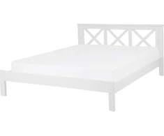 Beliani TANNNAY pušies medienos lova 160 x 200 cm balta