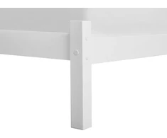 Beliani Lova iš pušies medienos FLORAC 90 x 200 cm balta