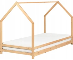 Beliani Vaikiška lova namelis APPY 90 x 200 cm, šviesiai ruda, pušies mediena