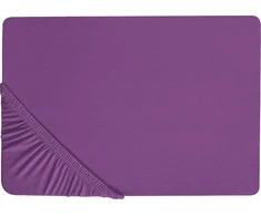 Beliani Medvilninė paklodė 200 x 200 cm violetinė JANBU Lumarko!