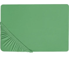 Beliani Medvilninė paklodė 200 x 200 cm žalia JANBU Lumarko!
