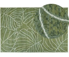 Beliani Kilimas SARMIN žalias, 200 x 300 cm, medvilnė
