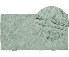Beliani Medvilnės kilimas 80 x 150 cm žalia HATAY Lumarko!