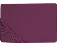 Beliani Medvilninis paklodė 140 x 200 cm bordo JANBU Lumarko!