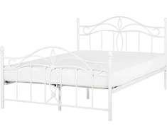 Beliani Metalinė lova ANTLIA 140 x 200 cm balta