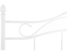 Beliani Metalinė lova ANTLIA 140 x 200 cm balta