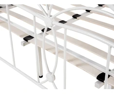 Beliani Metalinė lova ANTLIA 140 x 200 cm balta