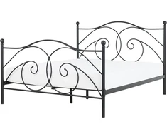 Beliani Metalinė lova DINARD 160 x 200 cm juoda