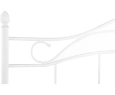 Beliani Metalinė lova ANTLIA 180 x 200 cm, balta