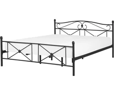 Beliani Metalinė lova RODEZ 180 x 200 cm, juoda