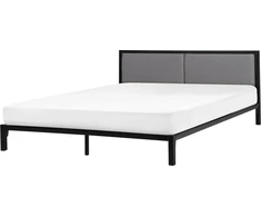 Beliani Metalinė lova CLAMART 180 x 200 cm pilka