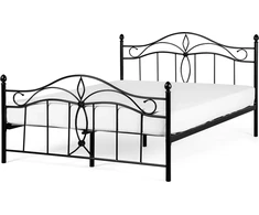 Beliani Metalinė lova ANTLIA 180 x 200 cm Juoda