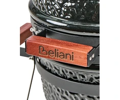 Beliani Mini anglies kepsninė KAMADO keramikinė, juoda