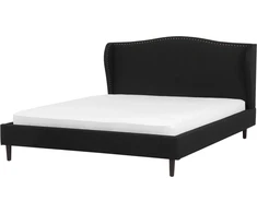 Beliani Lova COLMAR 180 x 200 cm Juoda