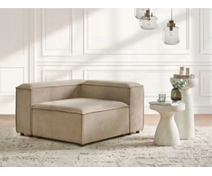 Sofa Beliani Kampinis modulis ARDAL Dešininis šviesiai rudas velvetas
