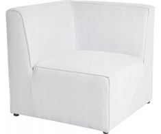 Sofa Beliani Kampinis modulis LEMVIG, kreminės spalvos, velvetinis