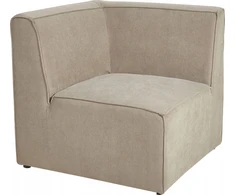 Sofa Beliani Kampinis modulis LEMVIG smėlio spalvos kordas