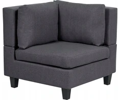 Sofa Beliani Kampinis modulis UNSTAD tamsiai pilkas