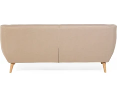 Beliani Trivietė sofa MOTALA, smėlio spalvos