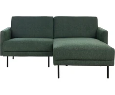Beliani 2 vietų kampinė sofa BREDA tamsiai žalia kairinė