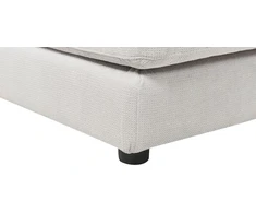 Beliani Kampinė sofa 5 asmenims LOFOTEN Šviesiai pilka Kairinė
