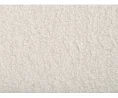 Beliani Trivietė kampinė sofa SIMOS Boucle balta kairinė
