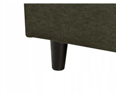 Beliani Trivietė kampinė sofa ELVENES Veliūrinė Tamsiai žalia Dešininė