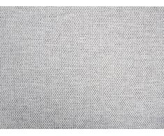 Beliani Trivietė kampinė sofa ELGA, linas, šviesiai pilka, dešininė
