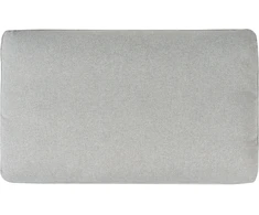 Beliani Išskleidžiama kampinė sofa HRISEY, 3 vietų, sintetinio lino audinys, šviesiai pilka, su daiktadėže, dešininė