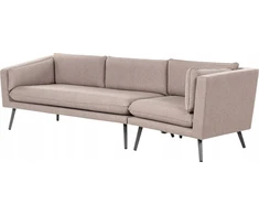 Beliani 3 vietų sodo sofa LORETELLO dešininė, smėlio spalvos