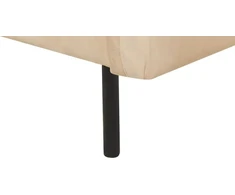 Beliani 4 vietų kampinė sofa VINTERBRO, veliūras, smėlinė, dešininė