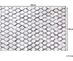 Beliani Odos kilimas 140 x 200 cm pilkas Aydin