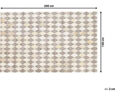 Beliani Odos kilimas 140 x 200 cm rudos spalvos SESLICE