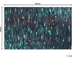 Beliani Odos kilimas 140 x 200 cm rudos spalvos KISIR