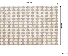 Beliani Odos kilimas 160 x 230 cm rudos spalvos