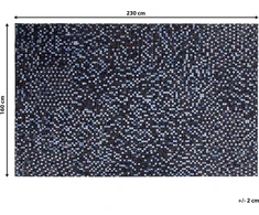 Beliani Odos kilimas 160 x 230 cm rudos mėlynos spalvos IKISU