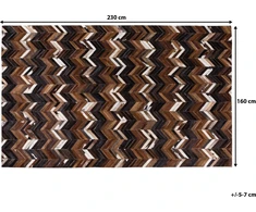 Beliani Odos kilimas 160 x 230 cm rudos spalvos