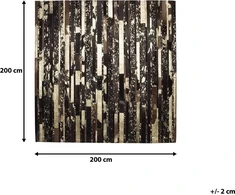 Beliani Odos kilimas 200 x 200 cm rudos spalvos ARTVIN