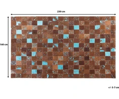 Beliani Odos skiautės kilimas 160 x 230 cm rudos ALIAGA