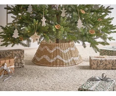 Beliani Kalėdų eglutės stovas HIVER jūros žolė natūralus 51 cm