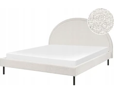Beliani Boucle lova MARGUT 160 x 200 cm, balta
