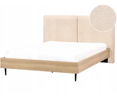 Beliani Lova Boucle IZERNORE 160 x 200 cm, smėlio spalvos