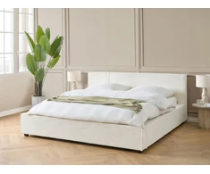 Beliani Lova Boucle MIRANDE 180 x 200 cm, kreminės baltos spalvos
